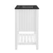 EEI-5358-WHI-BLK Bathroom/Vanities/Single Vanity Cabinets with Tops