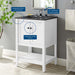 EEI-5358-WHI-BLK Bathroom/Vanities/Single Vanity Cabinets with Tops