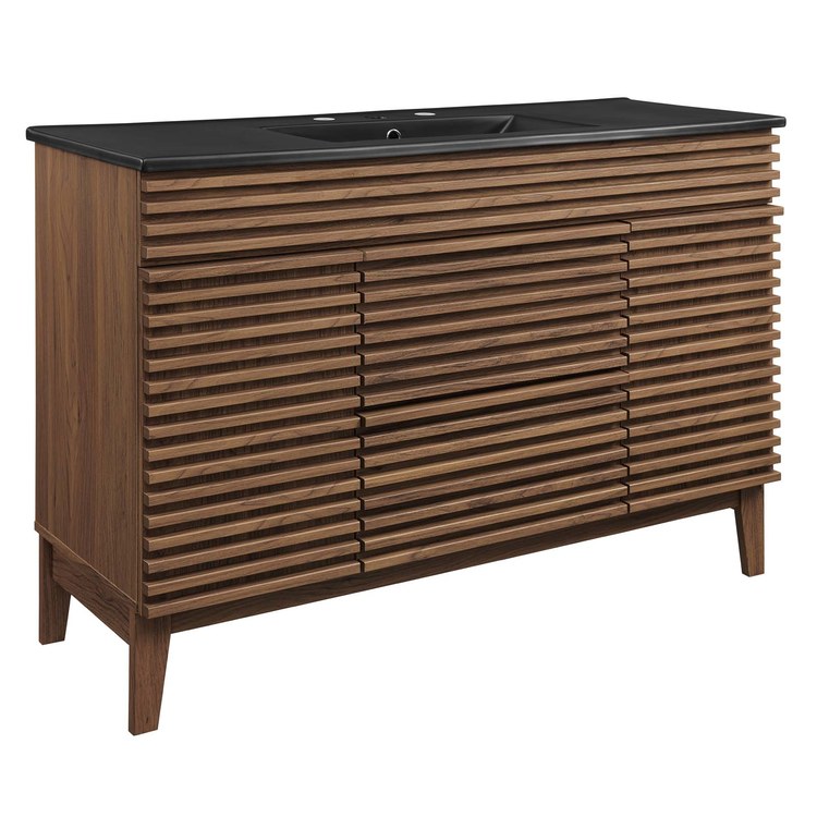 Product Image: EEI-5398-WAL-BLK Bathroom/Vanities/Single Vanity Cabinets with Tops