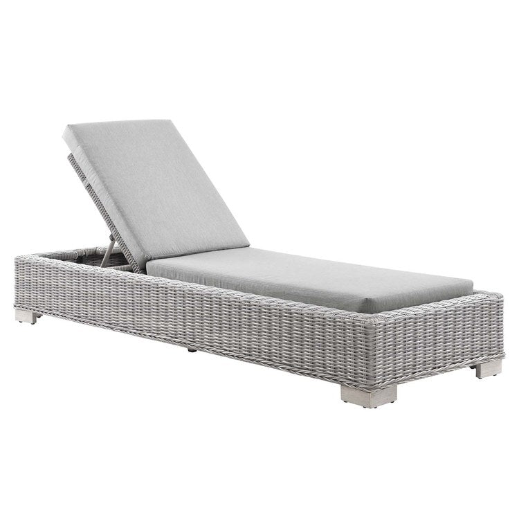 Product Image: EEI-4843-LGR-GRY Outdoor/Patio Furniture/Outdoor Chaise Lounges