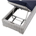 EEI-4843-LGR-NAV Outdoor/Patio Furniture/Outdoor Chaise Lounges