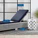 EEI-4843-LGR-NAV Outdoor/Patio Furniture/Outdoor Chaise Lounges