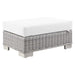 EEI-4839-LGR-WHI Outdoor/Patio Furniture/Outdoor Ottomans