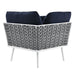 EEI-5567-WHI-NAV Outdoor/Patio Furniture/Outdoor Chairs