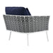 EEI-5565-WHI-NAV Outdoor/Patio Furniture/Outdoor Chairs