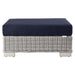EEI-4839-LGR-NAV Outdoor/Patio Furniture/Outdoor Ottomans