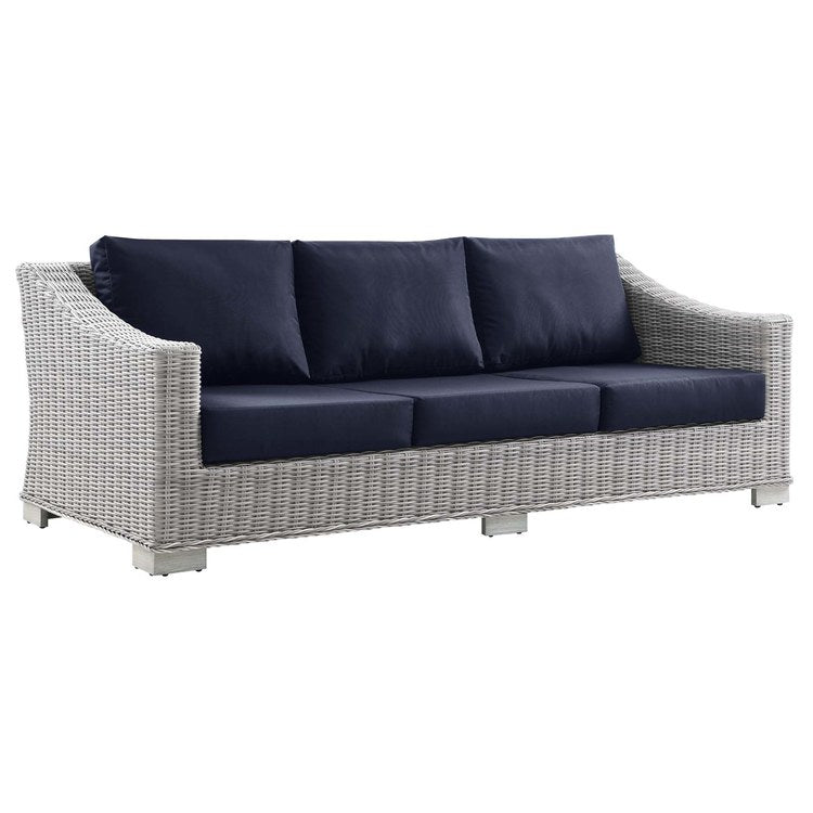 Product Image: EEI-4842-LGR-NAV Outdoor/Patio Furniture/Outdoor Sofas