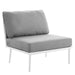EEI-5568-WHI-GRY Outdoor/Patio Furniture/Outdoor Chairs