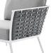 EEI-5566-WHI-GRY Outdoor/Patio Furniture/Outdoor Chairs