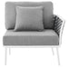 EEI-5566-WHI-GRY Outdoor/Patio Furniture/Outdoor Chairs