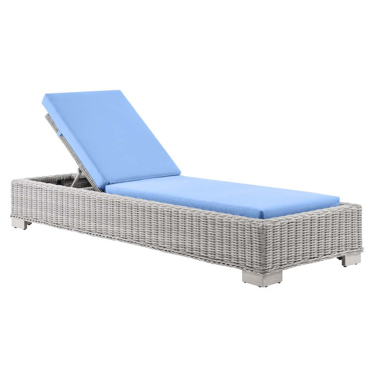 Product Image: EEI-4843-LGR-LBU Outdoor/Patio Furniture/Outdoor Chaise Lounges