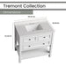 HANVN0107-36-1WH Bathroom/Vanities/Single Vanity Cabinets with Tops