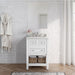 HANVN0107-24-1WH Bathroom/Vanities/Single Vanity Cabinets with Tops