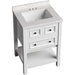 HANVN0107-24-1WH Bathroom/Vanities/Single Vanity Cabinets with Tops