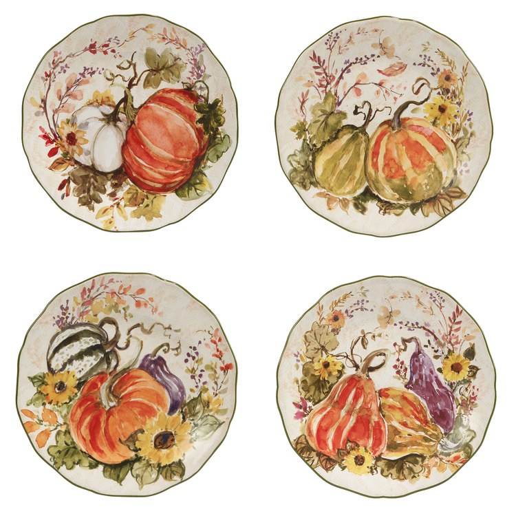 Product Image: 28951SET4 Holiday/Thanksgiving & Fall/Thanksgiving & Fall Tableware and Decor