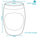 GBH-661 Decor/Furniture & Rugs/Ottomans Benches & Small Stools