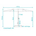RUL-944 Outdoor/Outdoor Shade/Patio Umbrellas