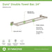 363DTB-24-STN Bathroom/Bathroom Accessories/Towel Bars