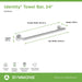 673TB-24 Bathroom/Bathroom Accessories/Towel Bars