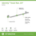 673TB-24 Bathroom/Bathroom Accessories/Towel Bars
