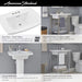 0445.008.020 Bathroom/Bathroom Sinks/Pedestal Sink Sets