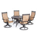 MANDN5PCSW-4 Outdoor/Patio Furniture/Patio Dining Sets