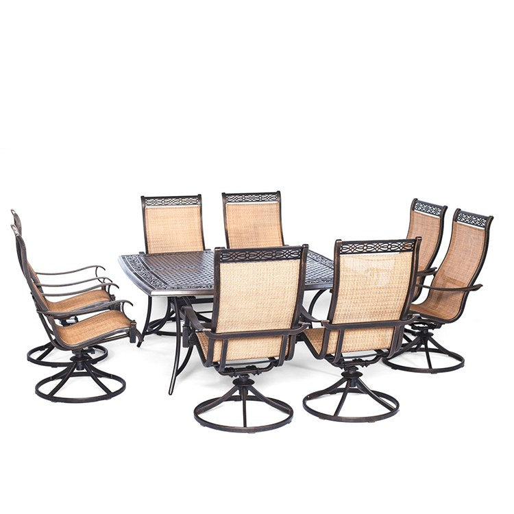 Product Image: MANDN9PCSWSQ-8 Outdoor/Patio Furniture/Patio Dining Sets