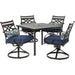 MCLRDN5PCSQSW4-NVY Outdoor/Patio Furniture/Patio Dining Sets