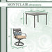 MCLRDN5PCSQSW4-TAN Outdoor/Patio Furniture/Patio Dining Sets