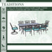 TRAD9PCSW2-BLU Outdoor/Patio Furniture/Patio Dining Sets