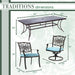 TRAD9PCSW2-BLU Outdoor/Patio Furniture/Patio Dining Sets