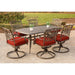 TRADDN7PCSW6-RED Outdoor/Patio Furniture/Patio Dining Sets