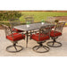 TRADDN7PCSW6-RED Outdoor/Patio Furniture/Patio Dining Sets