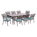 TRADDN9PCG-BLU Outdoor/Patio Furniture/Patio Dining Sets