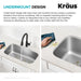 KBU14 Kitchen/Kitchen Sinks/Undermount Kitchen Sinks