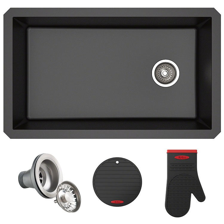 Product Image: KGU-55BLACK Kitchen/Kitchen Sinks/Undermount Kitchen Sinks