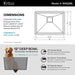 KHU24L Laundry Utility & Service/Laundry Utility & Service Sinks/Drop in Utility Sinks