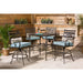 MCLRDN5PCBR-BLU Outdoor/Patio Furniture/Patio Dining Sets