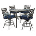 MCLRDN5PCBR-NVY Outdoor/Patio Furniture/Patio Dining Sets