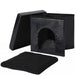 HT015-15X15X15-BLACK Decor/Pet Accessories/Pet Beds
