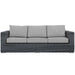 EEI-1874-GRY-GRY Outdoor/Patio Furniture/Outdoor Sofas
