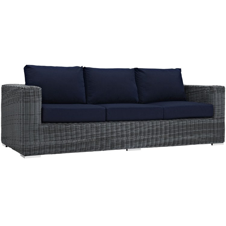 Product Image: EEI-1874-GRY-NAV Outdoor/Patio Furniture/Outdoor Sofas