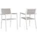 EEI-1739-WHI-LGR-SET Outdoor/Patio Furniture/Outdoor Chairs
