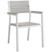 EEI-1749-WHI-LGR-SET Outdoor/Patio Furniture/Patio Dining Sets