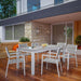 EEI-1751-WHI-LGR-SET Outdoor/Patio Furniture/Patio Dining Sets