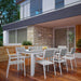 EEI-1753-WHI-LGR-SET Outdoor/Patio Furniture/Patio Dining Sets
