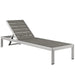 EEI-2247-SLV-GRY Outdoor/Patio Furniture/Outdoor Chaise Lounges