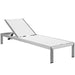 EEI-2249-SLV-WHI Outdoor/Patio Furniture/Outdoor Chaise Lounges