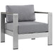 EEI-2266-SLV-GRY Outdoor/Patio Furniture/Outdoor Chairs