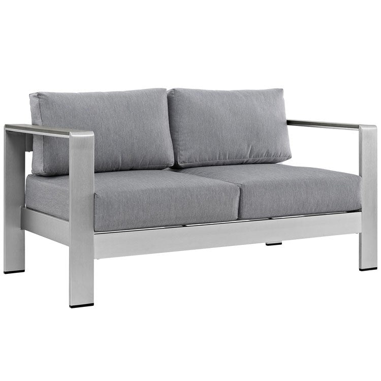 Product Image: EEI-2267-SLV-GRY Outdoor/Patio Furniture/Outdoor Sofas